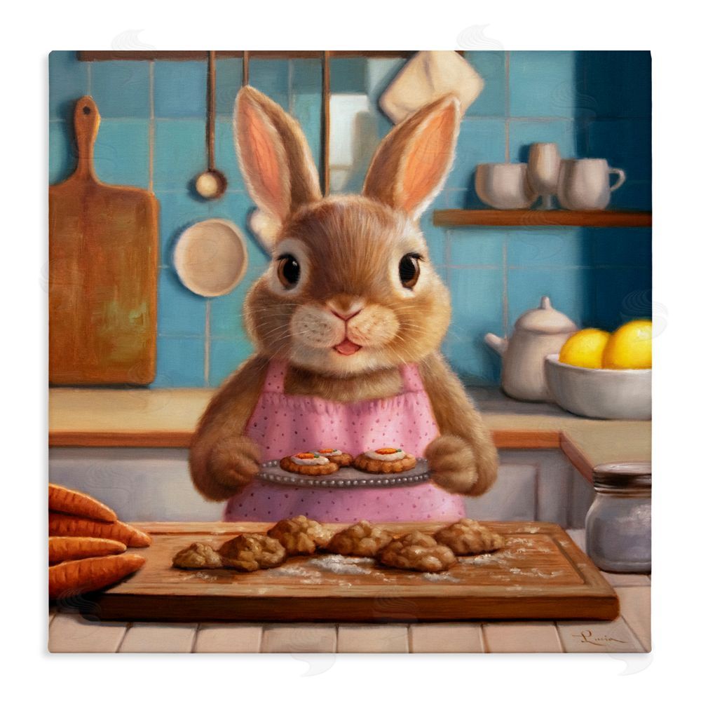 Lucia Heffernan Mrs. Bunny Bakewell Stretched Canvas Wall Art