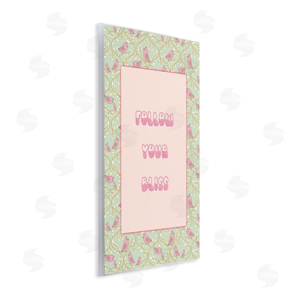 Pooja Dave Follow Your Bliss Wooden Wall Plaque Art Print