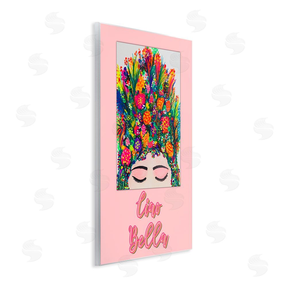 Pooja Dave Ciao Bella Floral Woman Wall Plaque Art Print