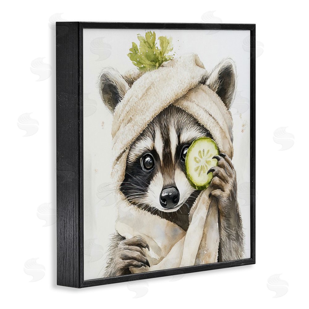Tina LeCour Time To Depuff Self Care Black Framed Giclee Wall Art Print