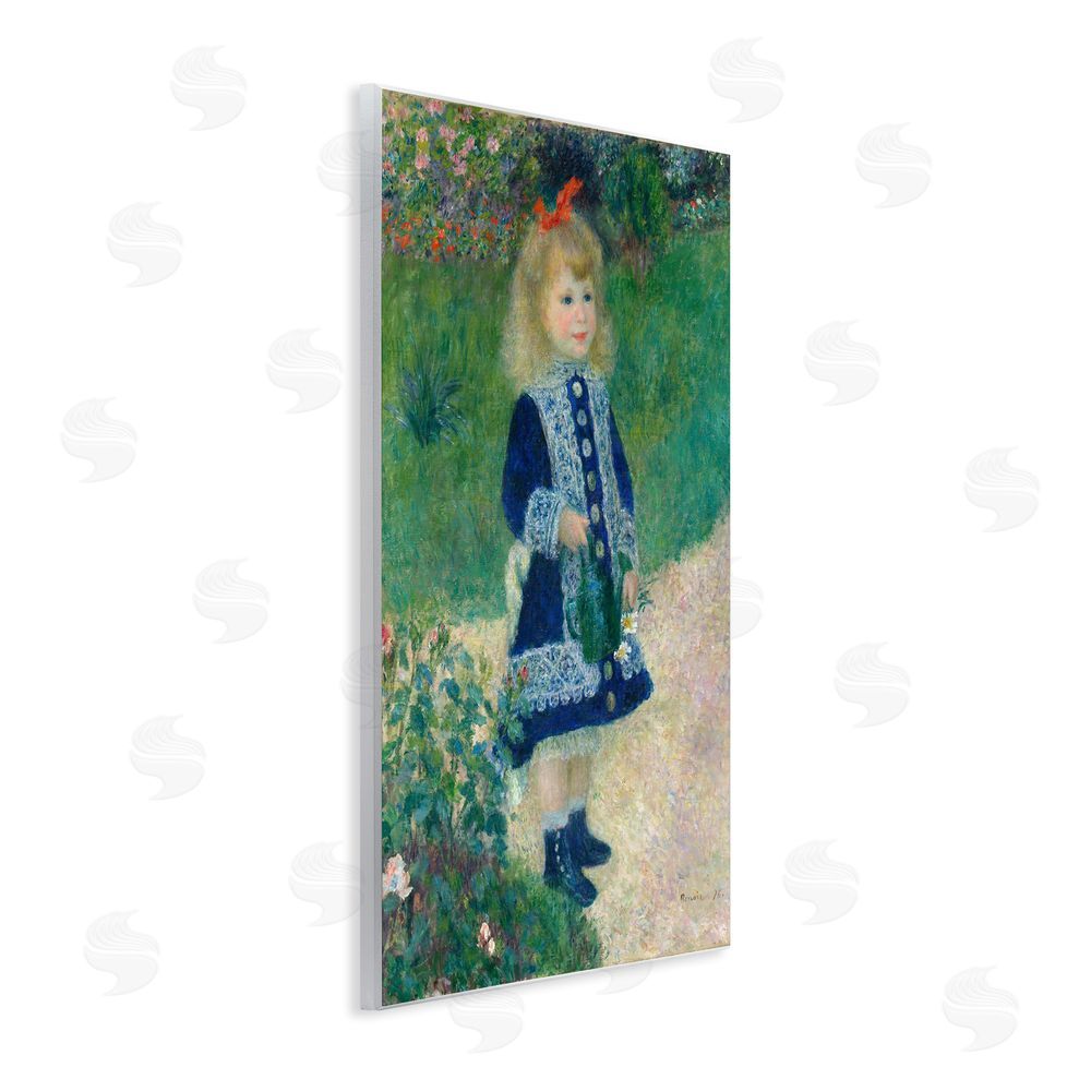 Tina LeCour Girl With Watering Can Wooden Wall Plaque Art Print