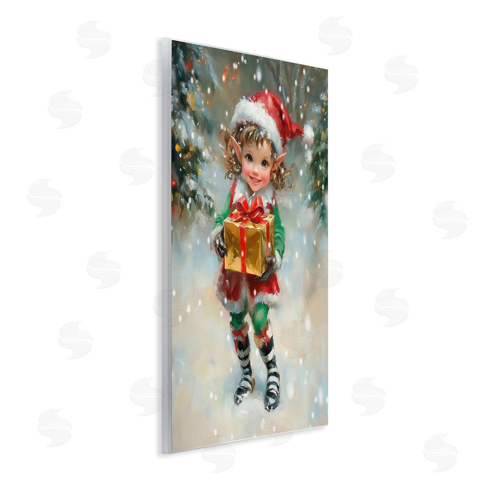 Tina LeCour Santa's Little Elf Wall Plaque Art Print