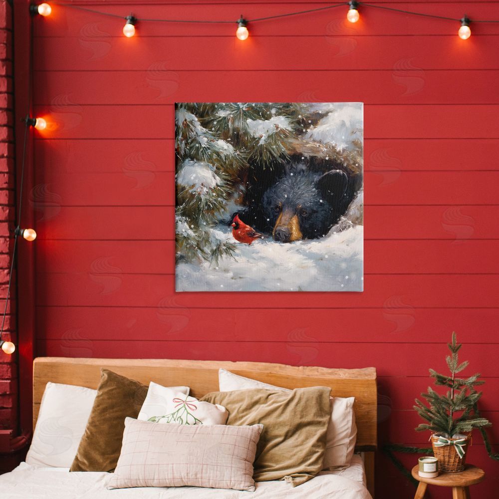 Tina LeCour Warm Watch From The Den Stretched Canvas Wall Art Print in Room