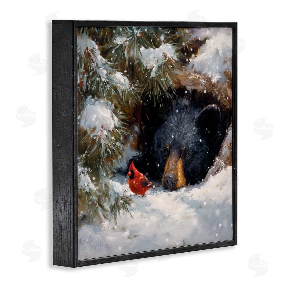 Tina LeCour Warm Watch From The Den Black Framed Giclee Wall Art Print