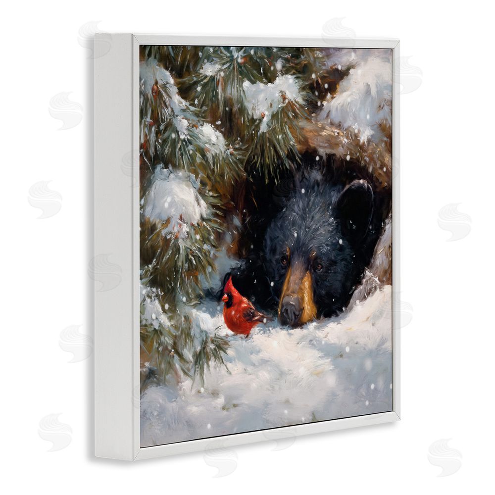 Tina LeCour Warm Watch From The Den White Framed Giclee Wall Art Print
