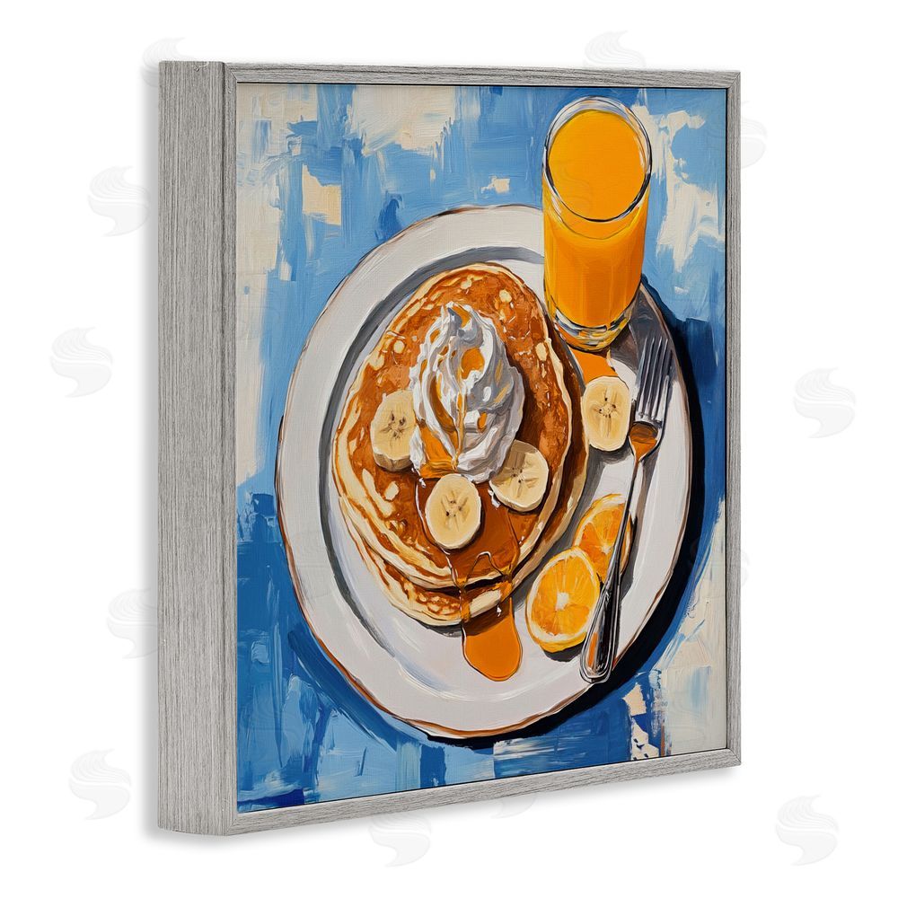 Tina LeCour Banana Bliss Sunshine Gray Framed Giclee Wall Art Print