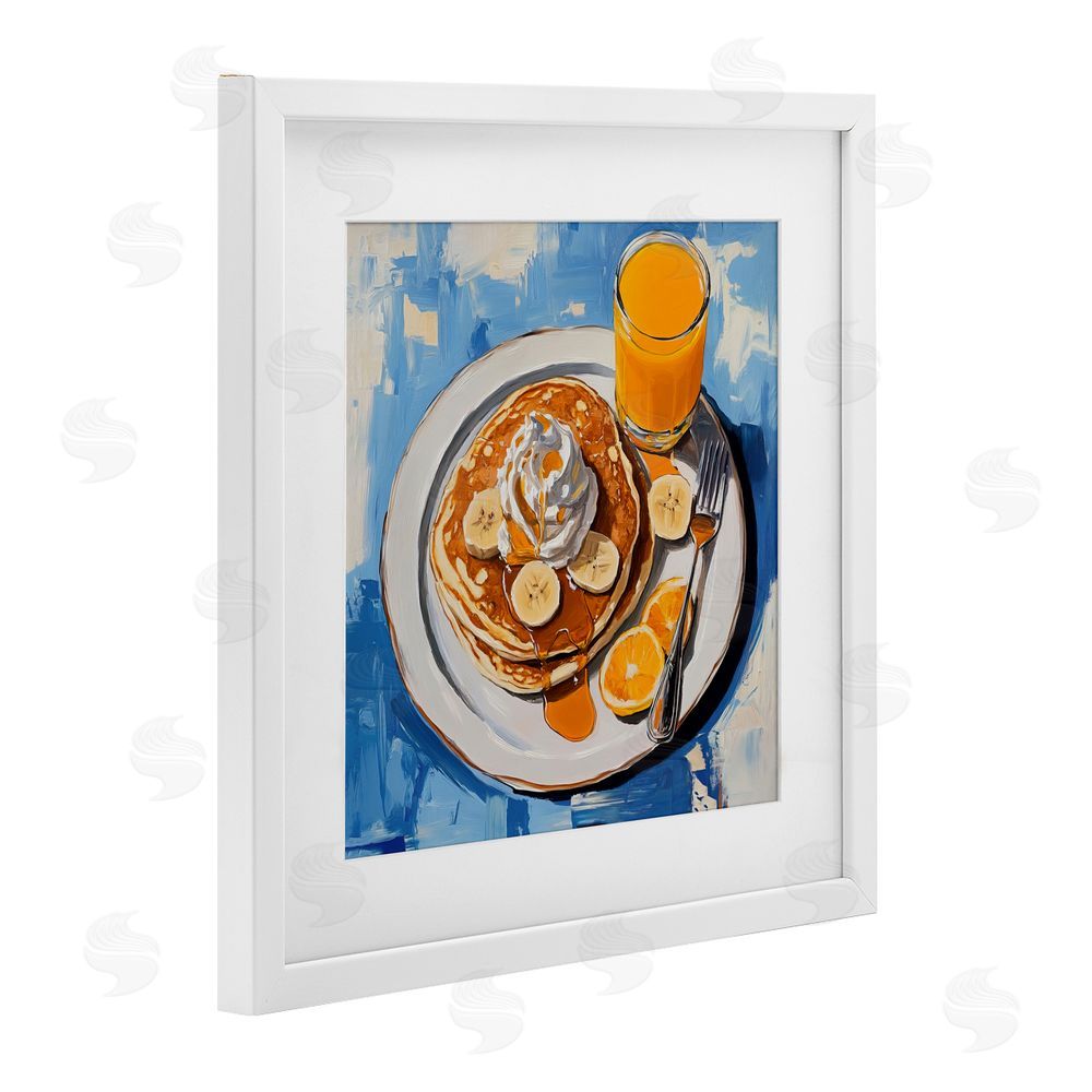 Tina LeCour Banana Bliss Sunshine White Framed Print Under Glass Wall Art