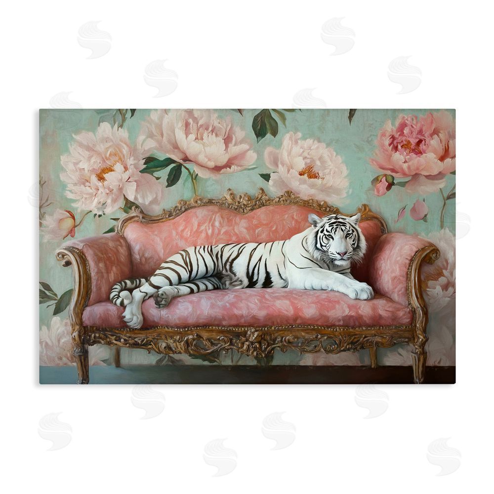 Tina LeCour Where The Tiger Dreams Stretched Canvas Wall Art Print