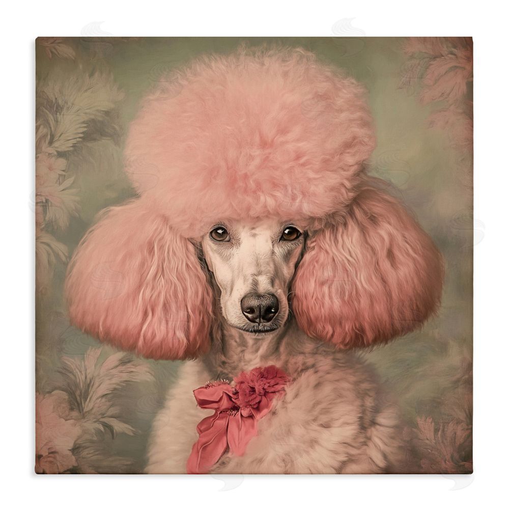 Tina LeCour Miss Baroness Blush Stretched Canvas Wall Art