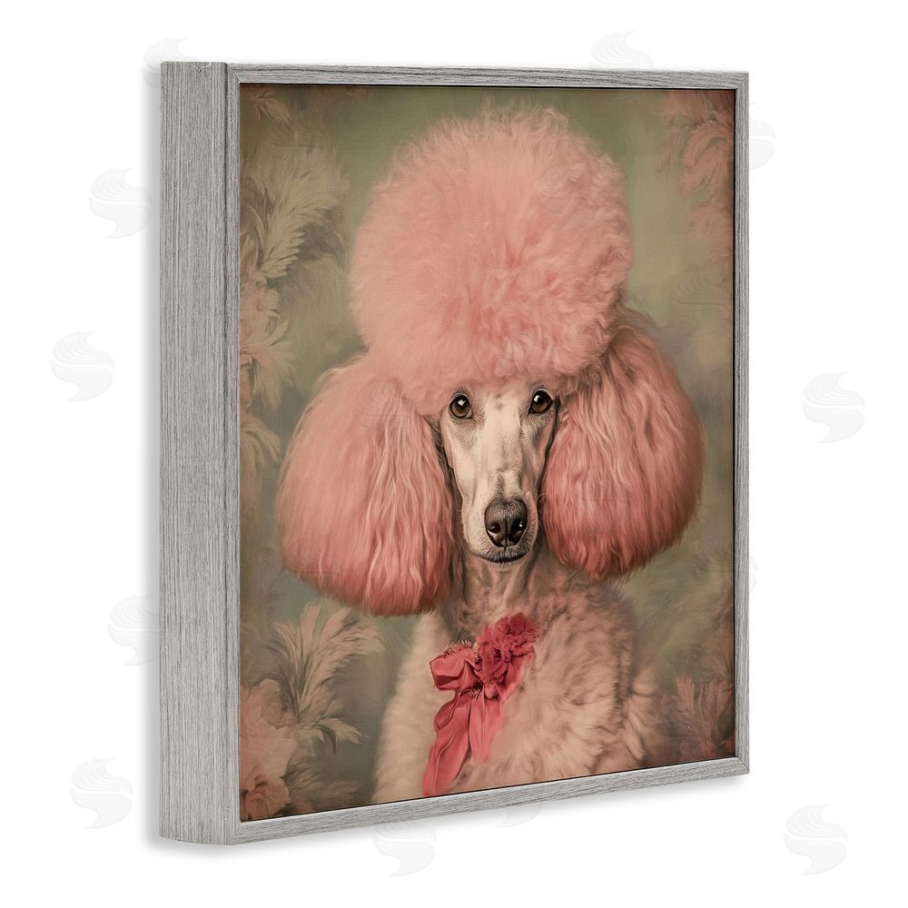 Tina LeCour Miss Baroness Blush Gray Framed Giclee Wall Art Print