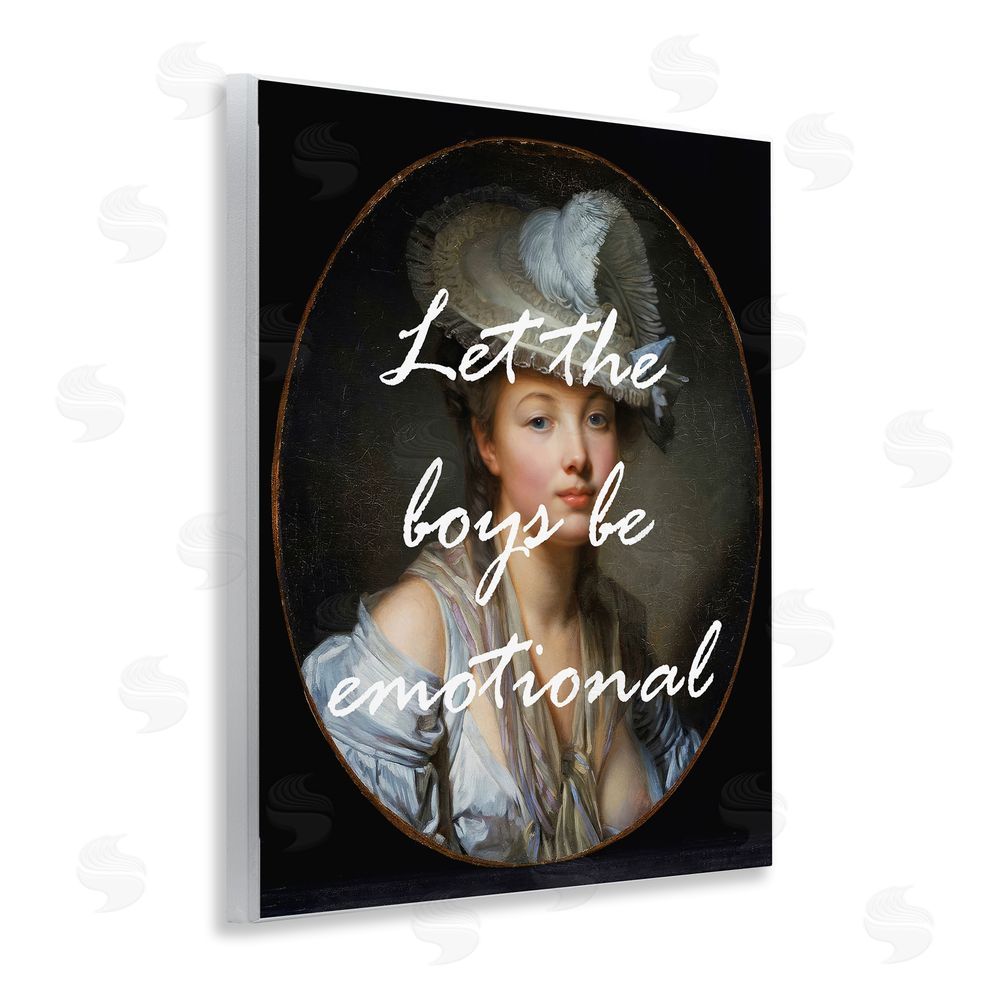 Tina LeCour Let The Boys Be Emotional Wooden Wall Plaque Art Print