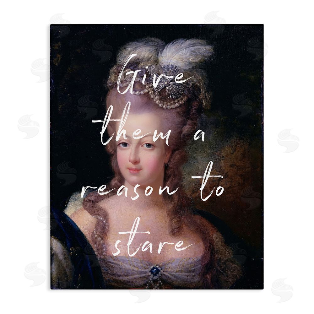 Tina LeCour Give Them A Reason To Stare Stretched Canvas Wall Art Print