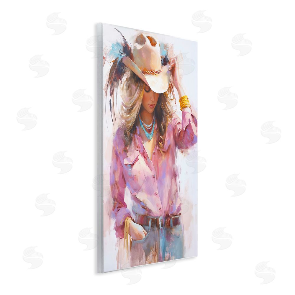 Tina LeCour Cowgirl Hat Reflections Wall Plaque Art Print