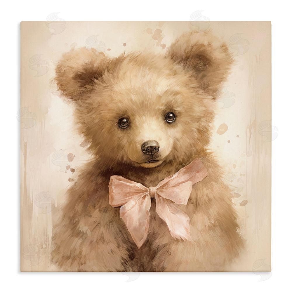 Tina LeCour Little Baby Bear Stretched Canvas Wall Art