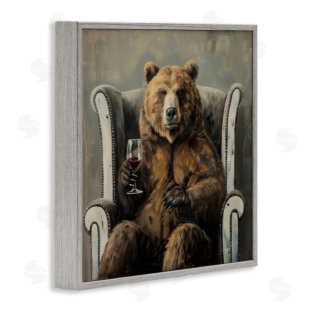 Tina LeCour It Was A Rough Day Gray Framed Giclee Wall Art Print