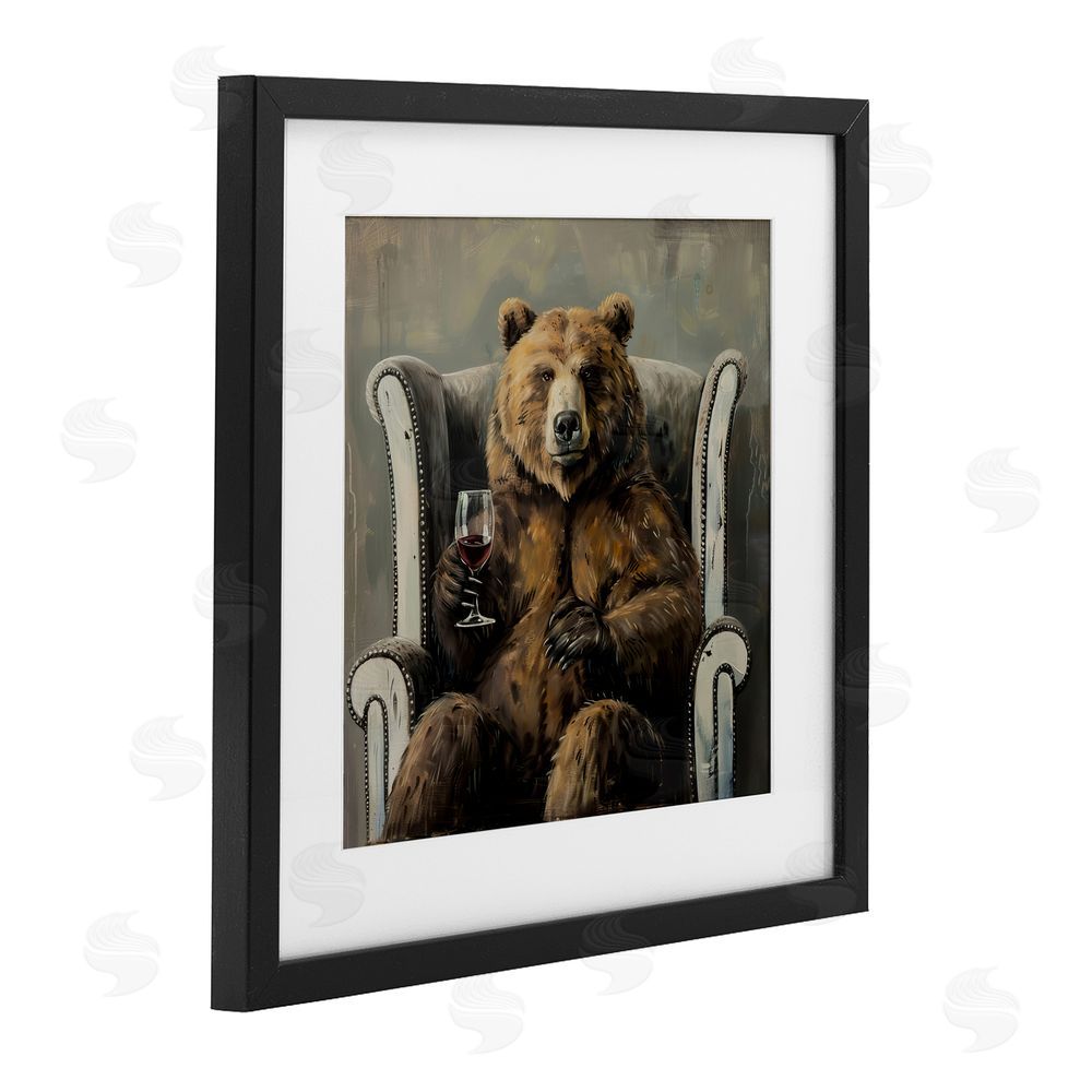 Tina LeCour It Was A Rough Day Black Framed Print Under Glass with Mat Wall Art
