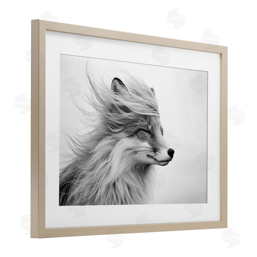 Tina LeCour Easy Breezy Fox Brown Framed Print Under Glass with Mat Wall Art