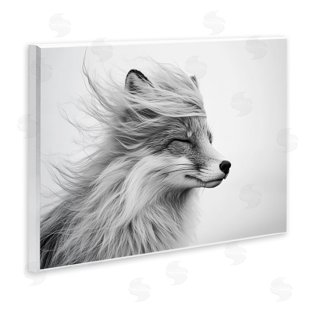Tina LeCour Easy Breezy Fox Wooden Wall Plaque Art Print