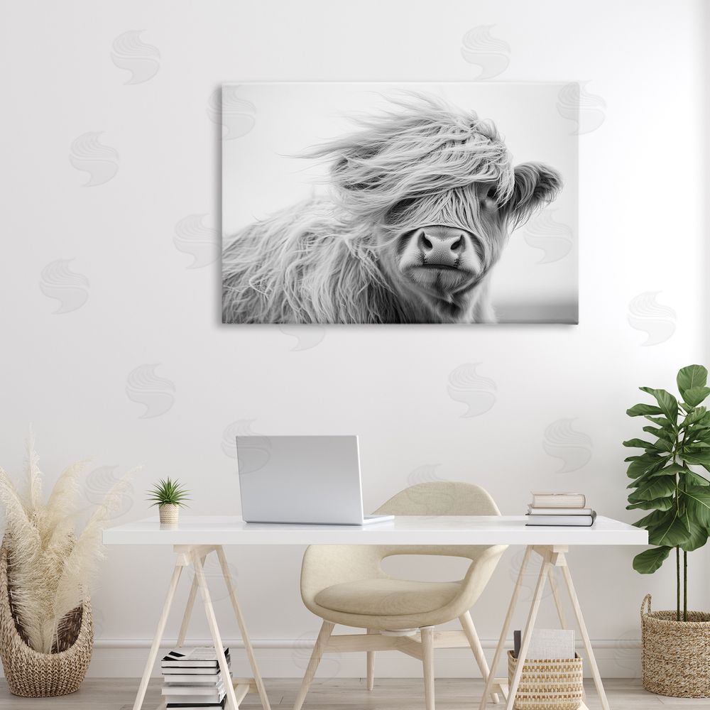 Tina LeCour Easy Breezy Highland Stretched Canvas Wall Art in Room