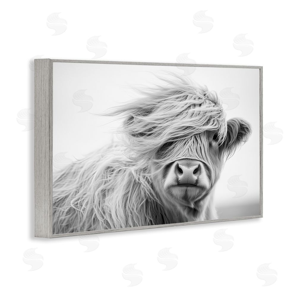Tina LeCour Easy Breezy Highland Gray Framed Giclee Wall Art Print