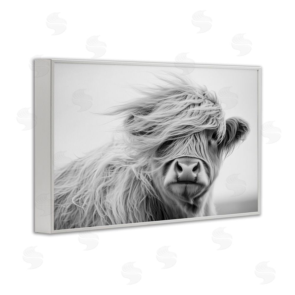 Tina LeCour Easy Breezy Highland White Framed Giclee Wall Art Print