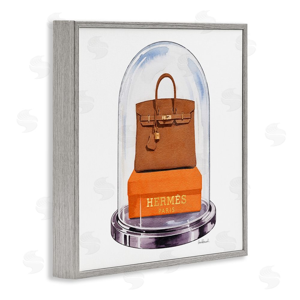 Amanda Greenwood Luxury Handbag Dome Gray Framed Giclee Wall Art Print