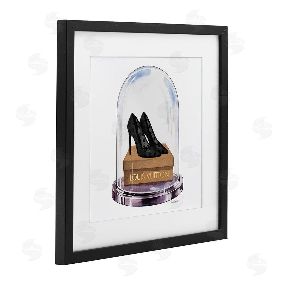 Amanda Greenwood Black Heels in Bell Jar Black Framed Print Under Glass Wall Art