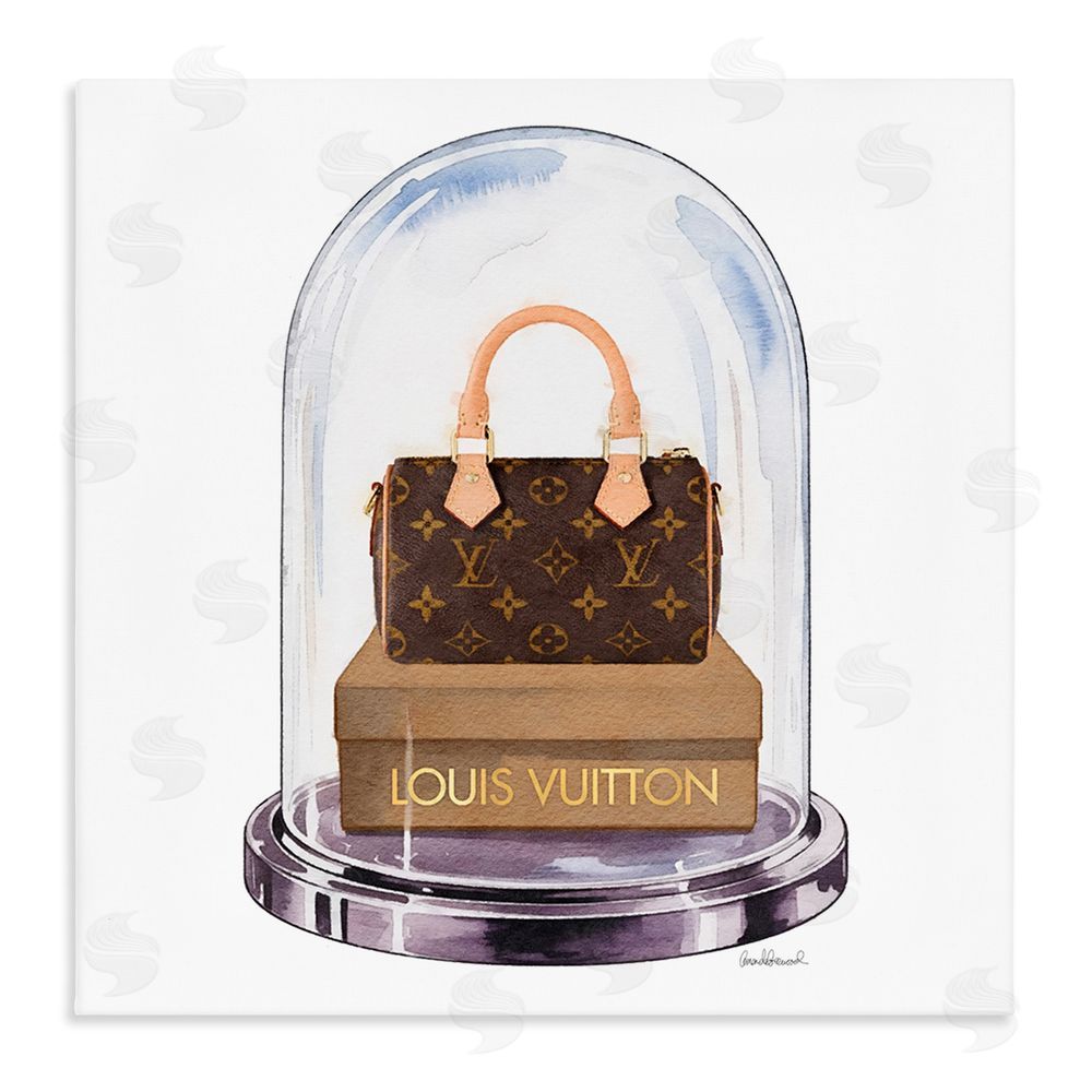 Amanda Greenwood Glam Purse Bell Jar Stretched Canvas Wall Art Print