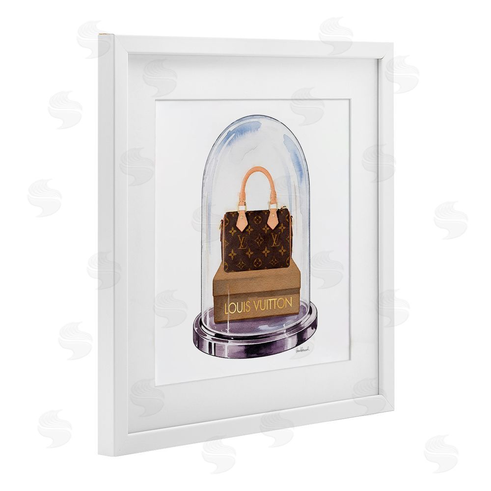 Amanda Greenwood Glam Purse Bell Jar White Framed Print Under Glass Wall Art