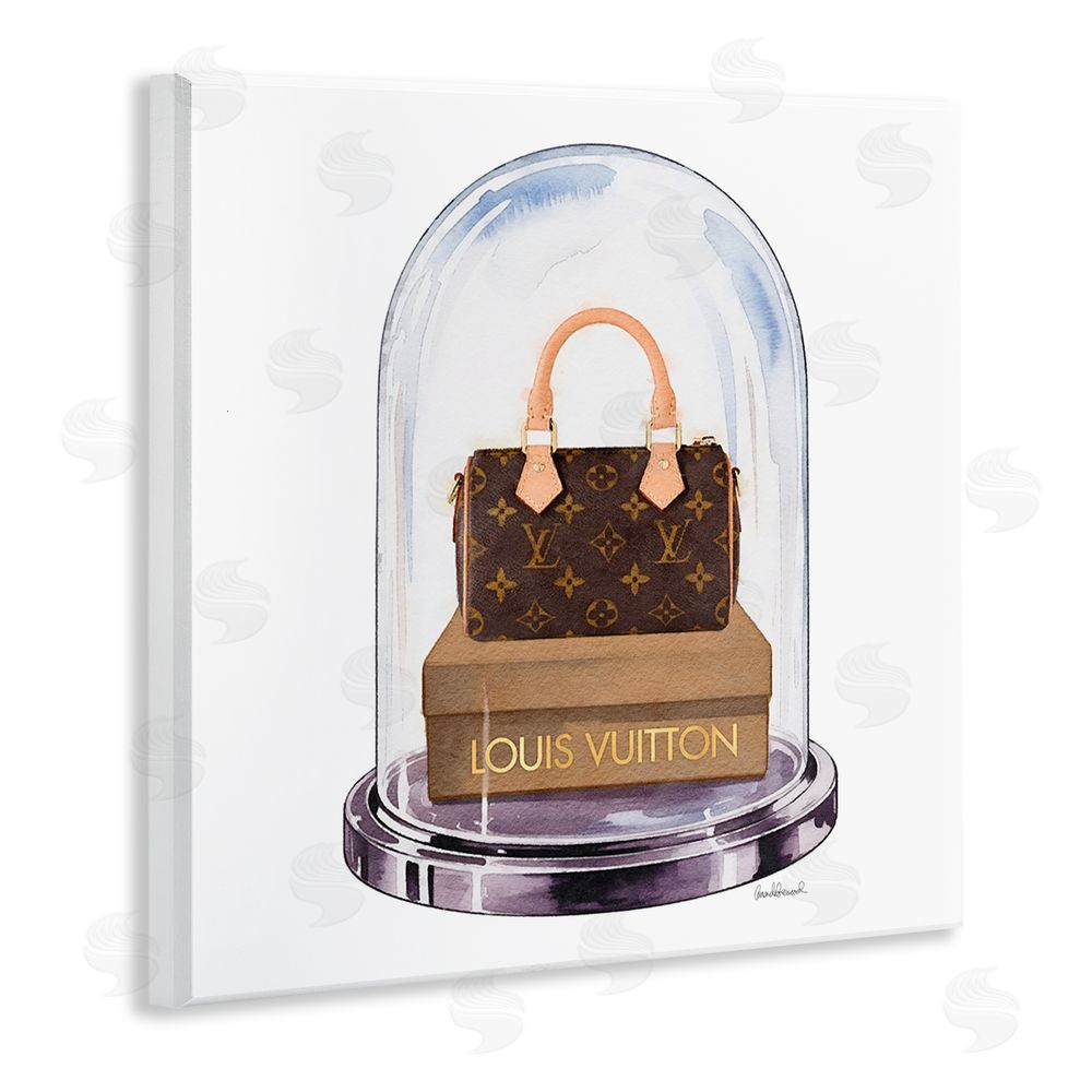 Amanda Greenwood Glam Purse Bell Jar Wooden Wall Plaque Art Print