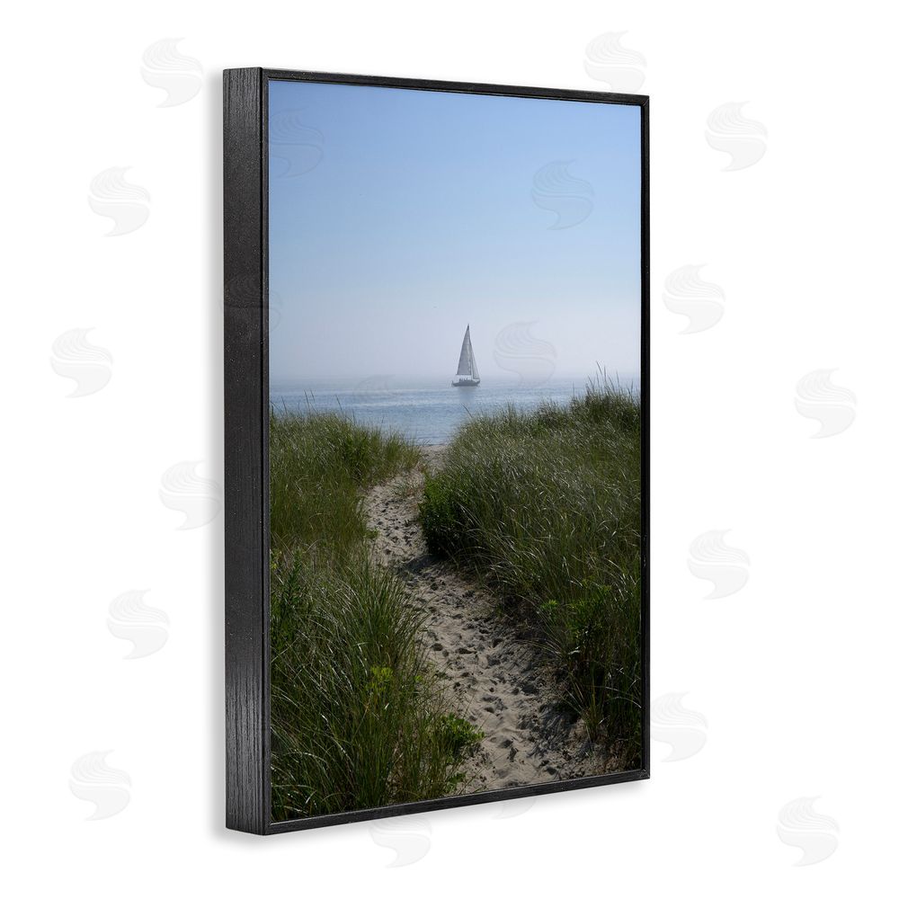JLM Photographs Path to Morning Sail Black Framed Giclee Wall Art Print