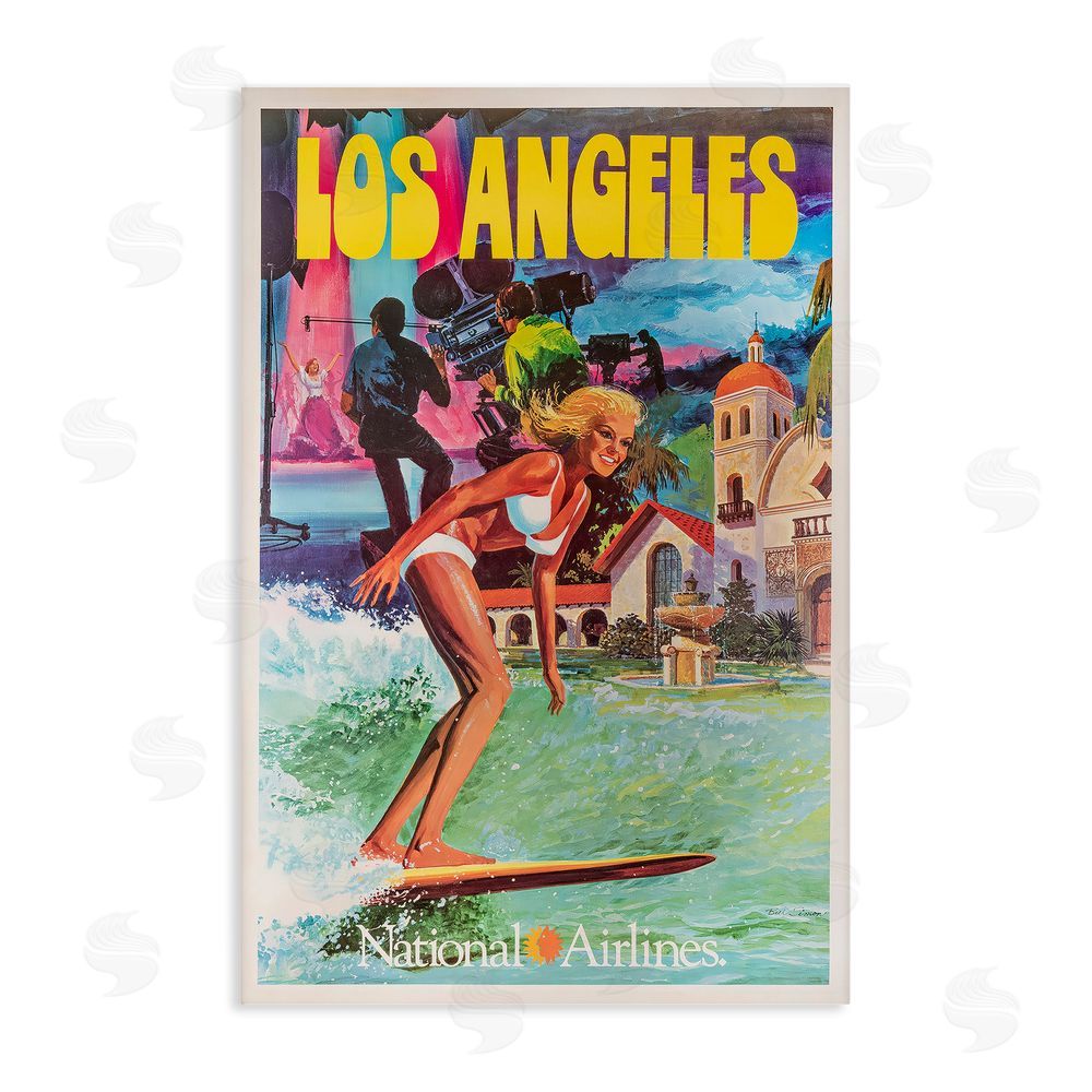 Vintage Posters Vintage Los Angeles Travel Stretched Canvas Wall Art Print