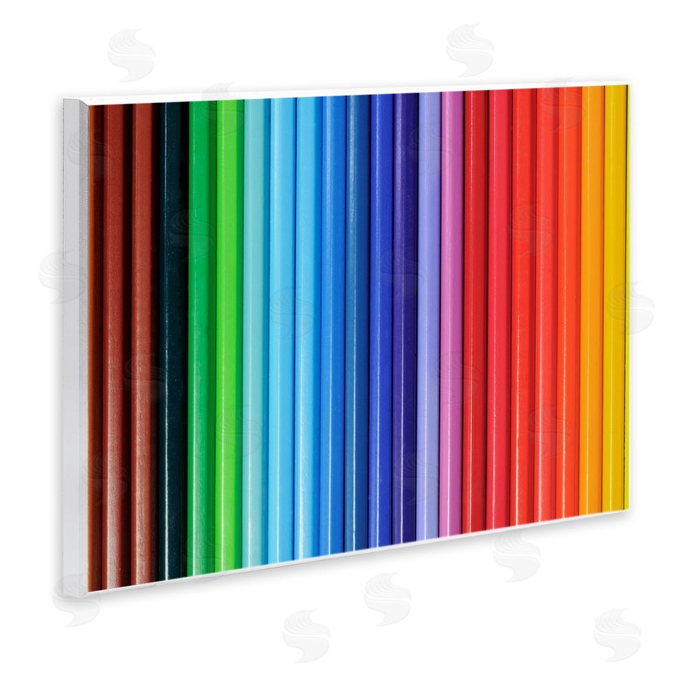 Tom Quartermaine Colored Pencil Lineup Wooden Wall Plaque Art Print