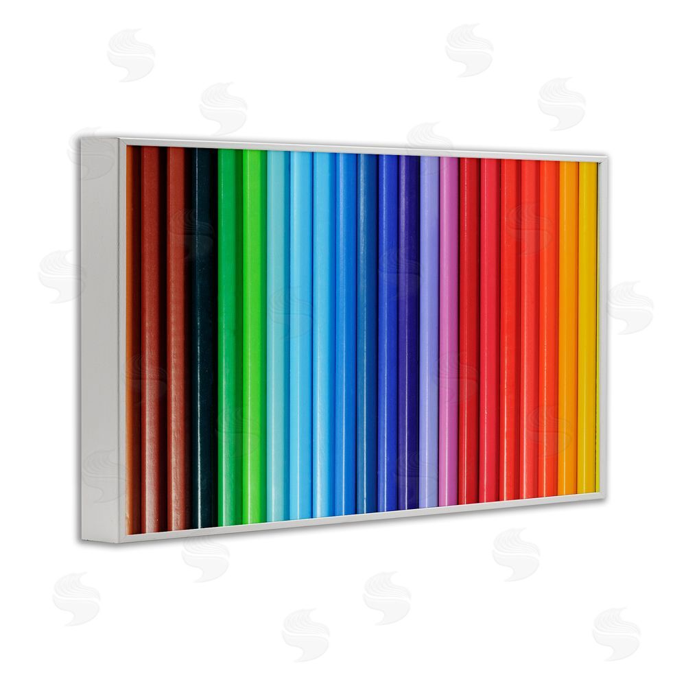 Tom Quartermaine Colored Pencil Lineup White Framed Giclee Wall Art Print