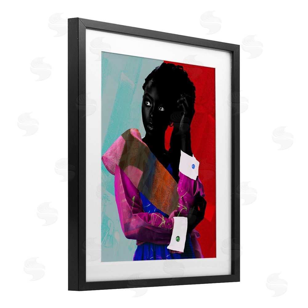 NUMA Art New York Fashion Style Black Framed Print Under Glass Wall Art