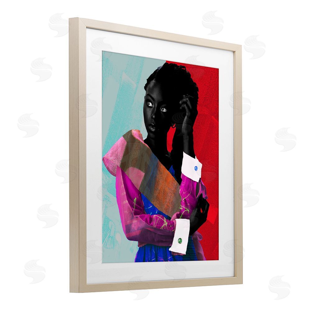 NUMA Art New York Fashion Style Brown Framed Print Under Glass Wall Art