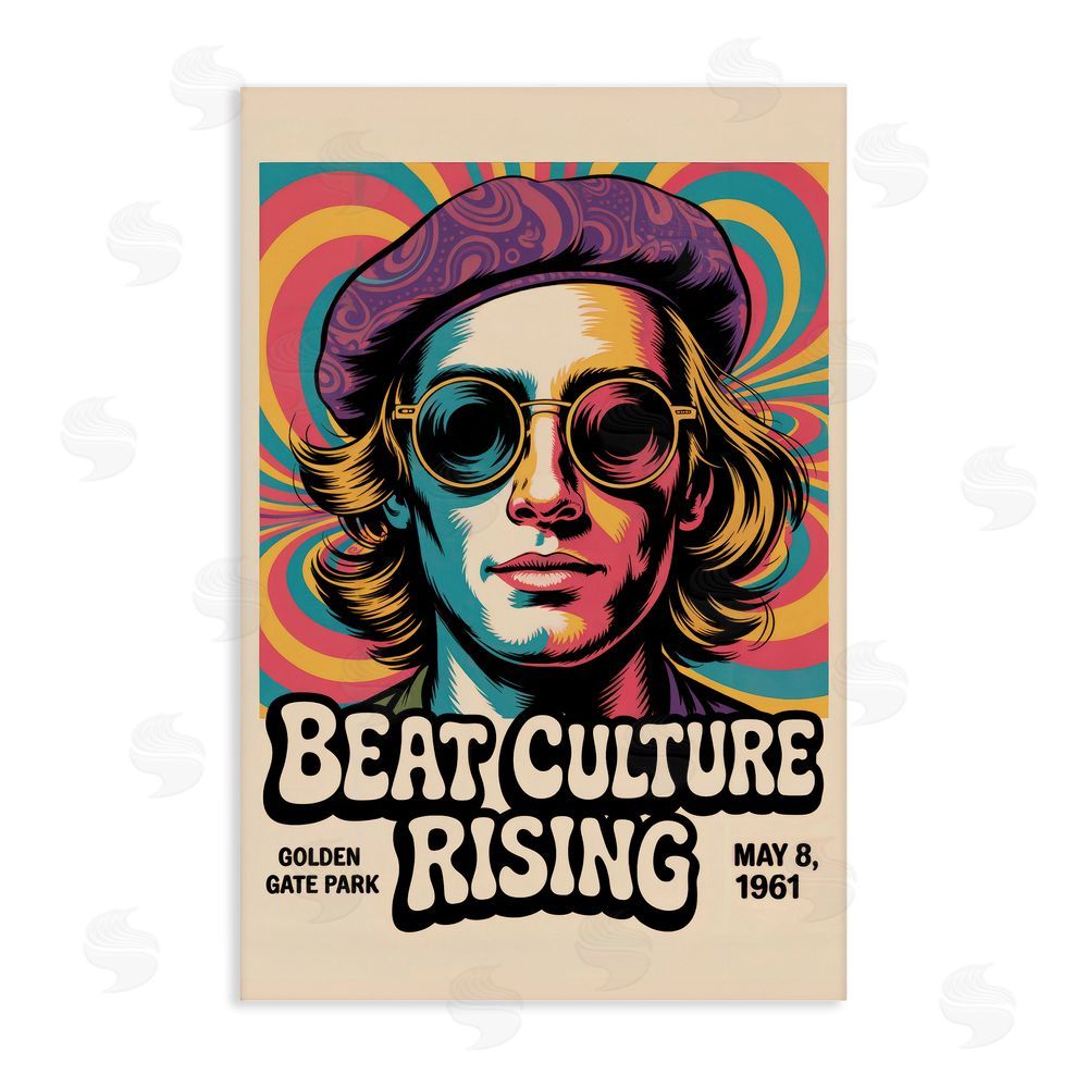 Andreas Magnusson Beat Culture Rising Poster Stretched Canvas Wall Art Print