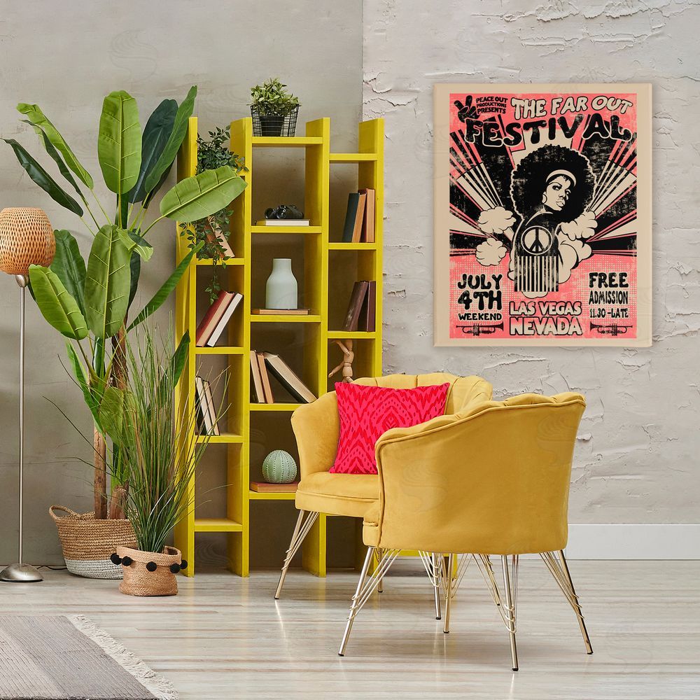 Ali Chris Retro Far Out Festival Poster 