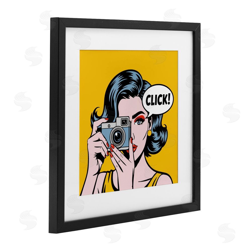 Andreas Magnusson Click Retro Photographer Black Framed Print Under Glass Wall Art