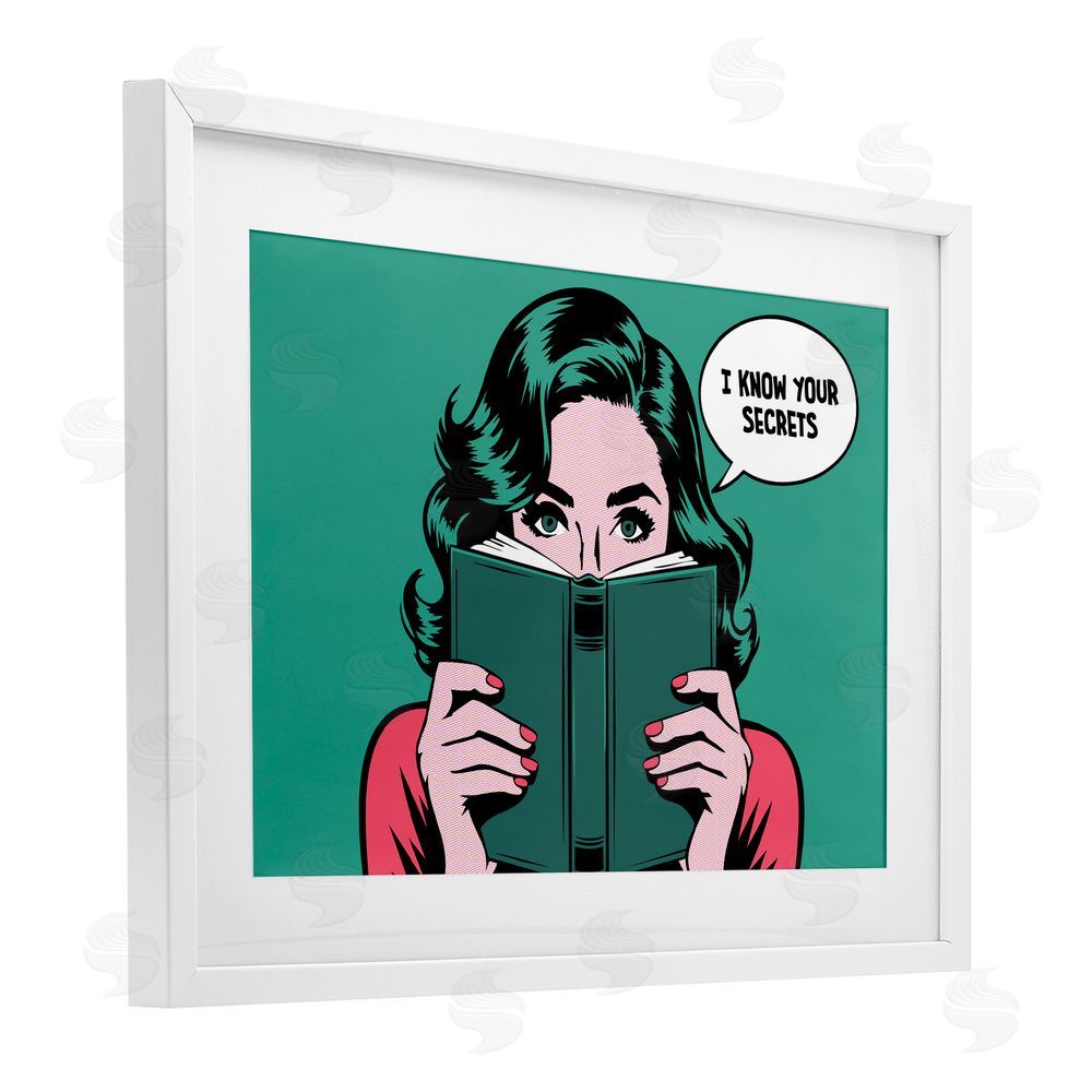Andreas Magnusson Know Your Secrets White Framed Print Under Glass Wall Art