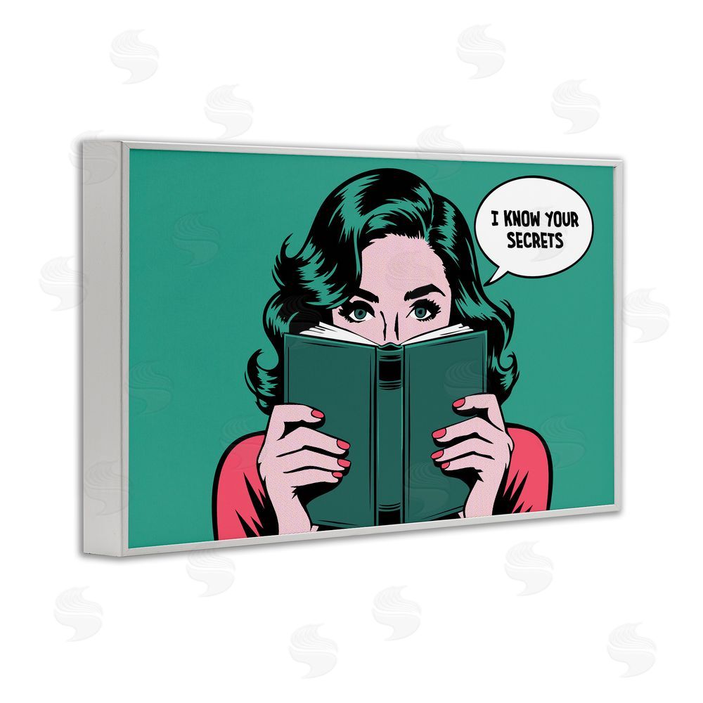 Andreas Magnusson Know Your Secrets White Framed Giclee Wall Art Print