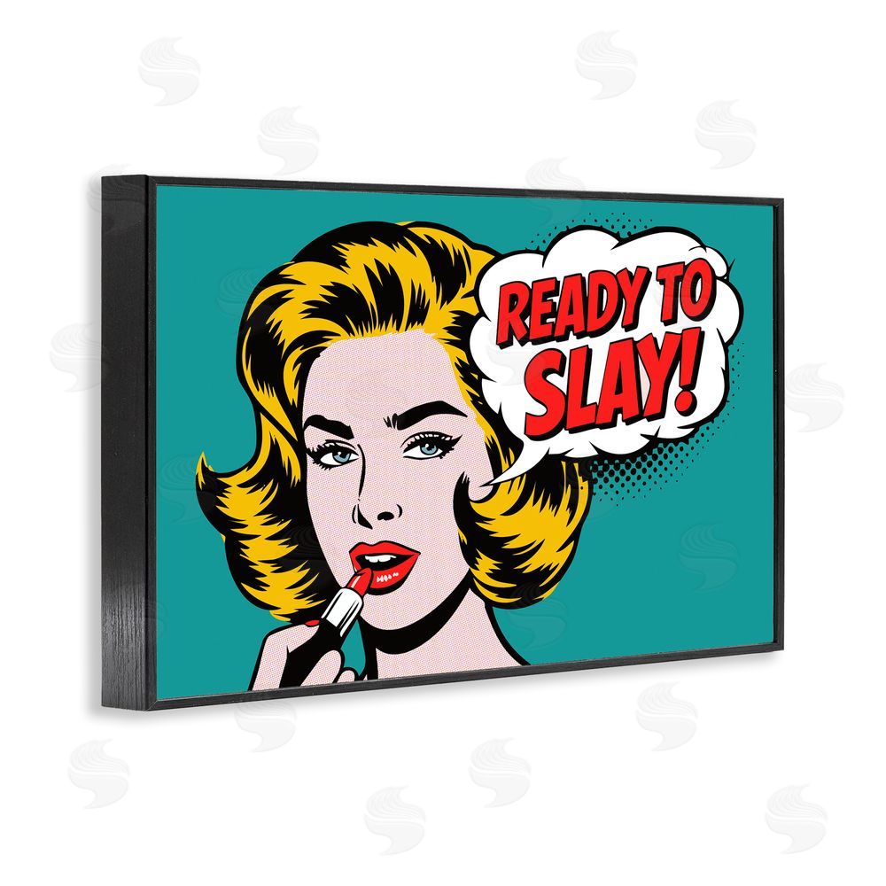 Andreas Magnusson Ready To Slay Pop Lipstick Black Framed Giclee Wall Art Print