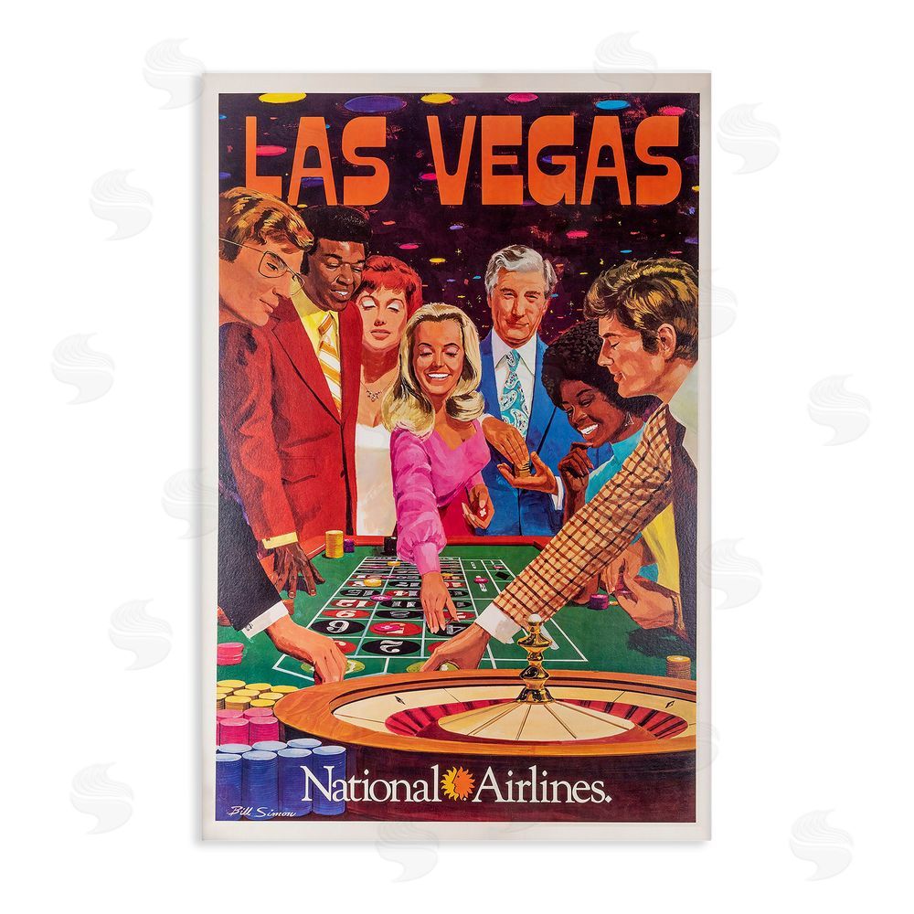Vintage Posters Vintage Las Vegas Casino Stretched Canvas Wall Art Print