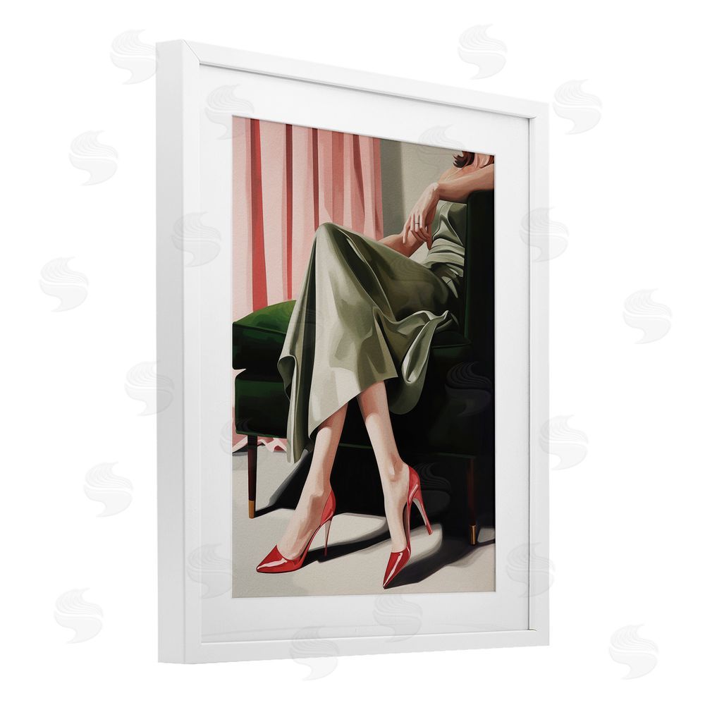 Andreas Magnusson Waiting For The Guests White Framed Print Under Glass Wall Art