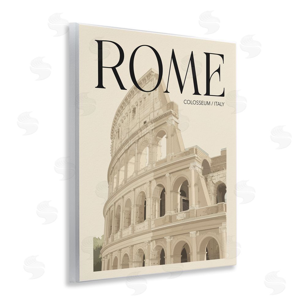Andreas Magnusson Vintage Rome Colosseum Wooden Wall Plaque Art Print