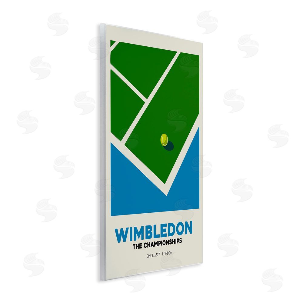 Andreas Magnusson Wimbledon Tennis Court Wall Plaque Art Print