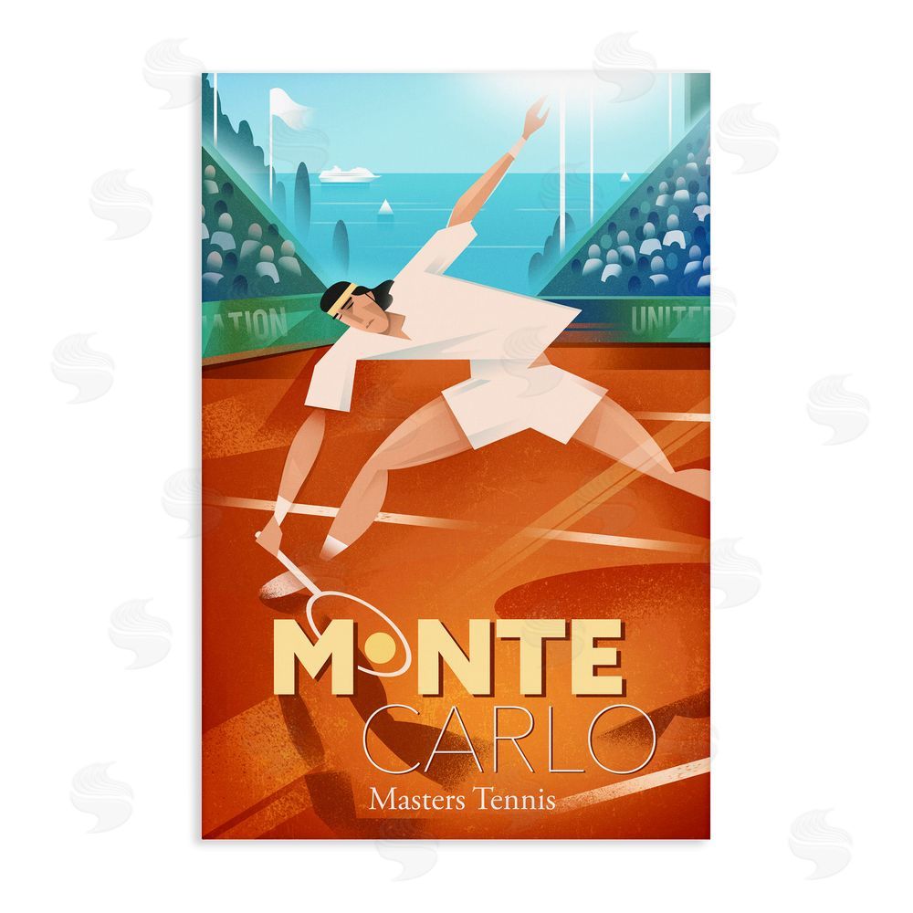 Martin Wickstrom Monte Carlo Masters Tennis Stretched Canvas Wall Art