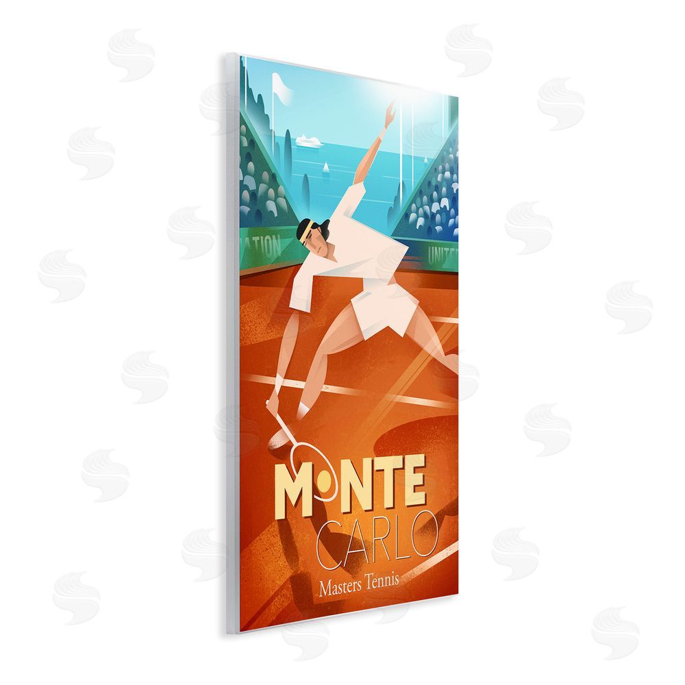 Martin Wickstrom Monte Carlo Masters Tennis Wooden Wall Plaque Art Print