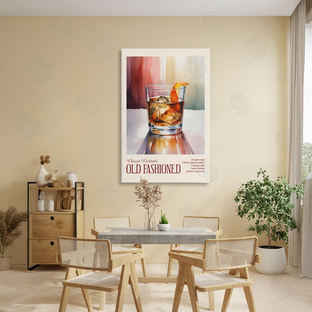 Andreas Magnusson Old Fashioned on Surface Stretched Canvas Wall Art Print in Room