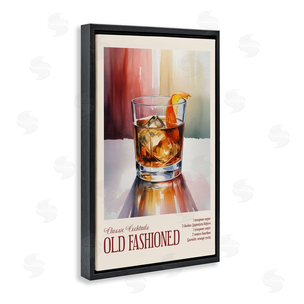 Andreas Magnusson Old Fashioned on Surface Black Floating Frame Canvas Wall Art Print